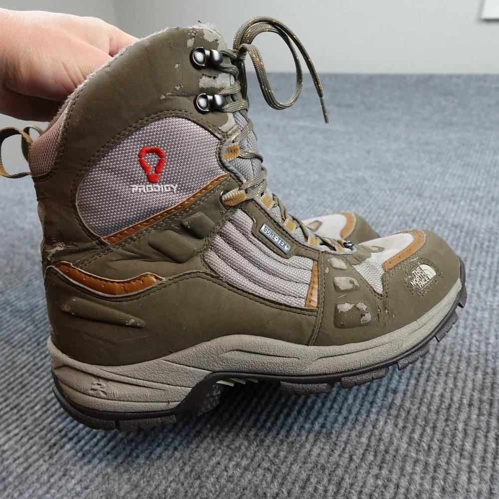 The North Face Boots Mens Size 12 Brown Prodigy Goretex Insulated Winter Snow
